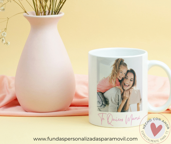 Taza Personalizada con Foto Diseño Mamá-  Te Quiero Mamá /Tía /Abuela /Amiga ...