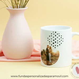 Taza Personalizada con Foto Diseño Puntos