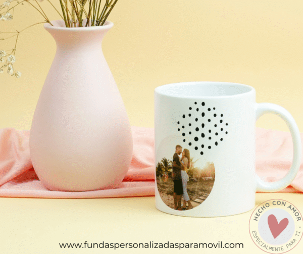 Taza Personalizada con Foto Diseño Puntos