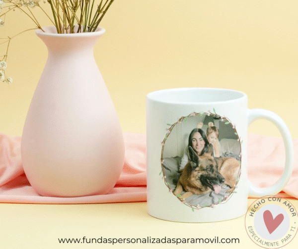 Taza Personalizada con Foto Diseño Eres Amor - Imagen 3