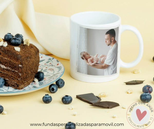 Taza Personalizada con Foto Diseño Papá- Te Quiero + Nombre - Imagen 2