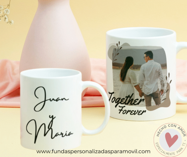 Taza Personalizada con Foto Diseño Together