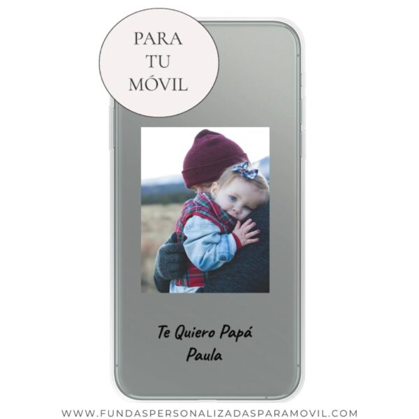 Funda Personalizada con Foto Te Quiero Papá - Imagen 4