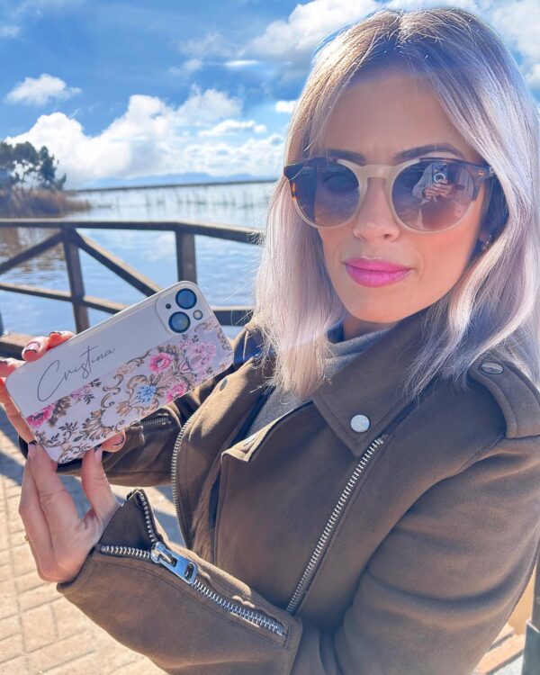 Funda Fallera Personalizada con Nombre  Diseños Tela Vestido Fallero Color Blanco Mod7 - Imagen 6