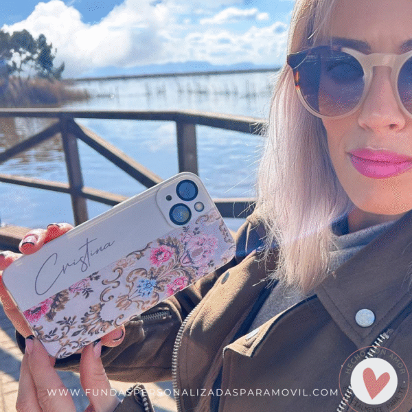 Funda Fallera Personalizada con Nombre  Diseños Tela Vestido Fallero Color Blanco Mod7 - Imagen 15