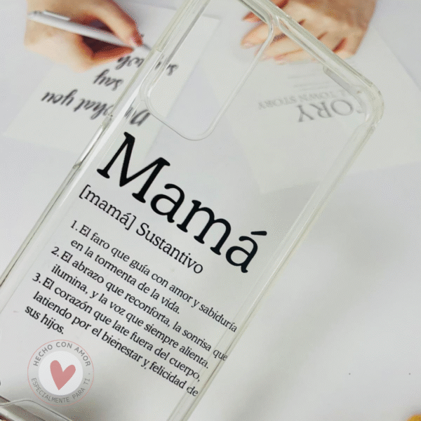 Funda Personalizada con Frase Diseño Mamá Definición - Imagen 3