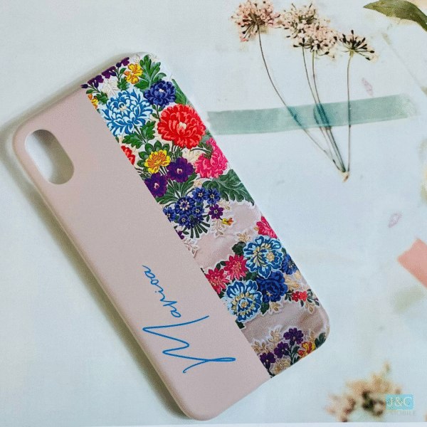 Funda Fallera Personalizada con Nombre  Diseños Tela Vestido Fallero Colo Rosa Mod1 - Imagen 2