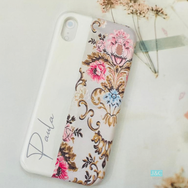 Funda Fallera Personalizada con Nombre  Diseños Tela Vestido Fallero Color Blanco Mod7 - Imagen 10