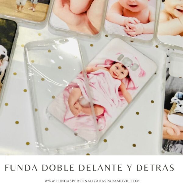 Funda Personaliza con Foto Doble 360º Delantera y Trasera. Funda Doble Personalizada - Imagen 2