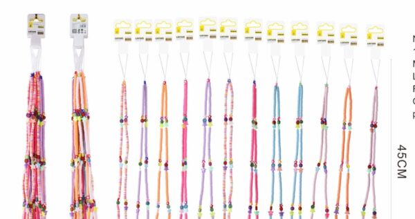 Cuerda Universal para Funda Móvil NR9540 45 cm Cuentas de Colores y Estrellas - Imagen 3