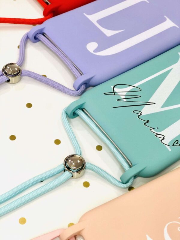 Funda Personaliza con Foto Silicona Case Premium Tacto Suave con Cuerda - Imagen 9