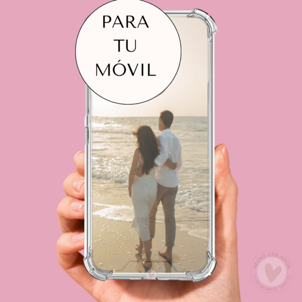 Funda Personaliza con Foto Antigolpe Antishock esquina Reforzada Transparente