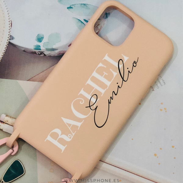 Funda Personaliza con Foto Silicona Case Premium Tacto Suave con Cuerda - Imagen 14