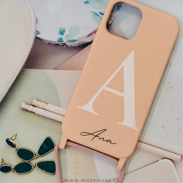 Funda Personaliza con Foto Silicona Case Premium Tacto Suave con Cuerda - Imagen 19