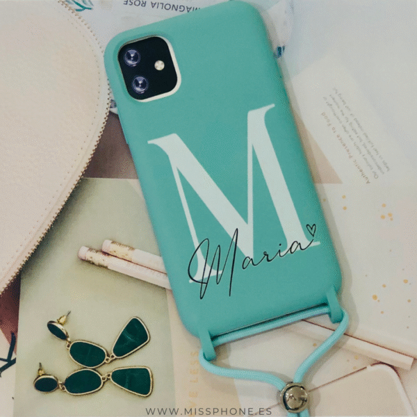 Funda Personaliza con Foto Silicona Case Premium Tacto Suave con Cuerda - Imagen 17