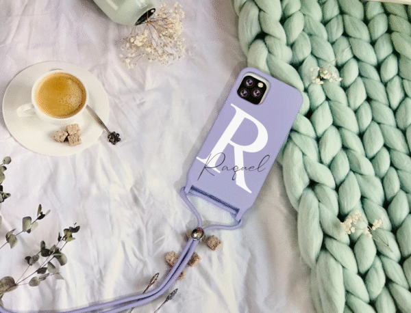 Funda Personaliza con Foto Silicona Case Premium Tacto Suave con Cuerda - Imagen 2