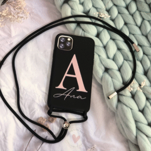 Funda Personaliza con Foto Silicona Case Premium Tacto Suave con Cuerda