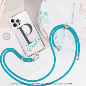 Cordón para Móvil Cuerda para Funda Móvil con Adaptador Universal. Cordón para Funda de móvil Azul