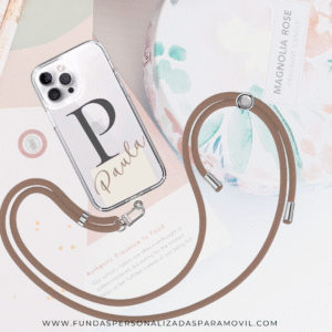 Cordón para Móvil Cuerda para Funda Móvil con Adaptador Universal. Cordón para Funda de móvil Marron