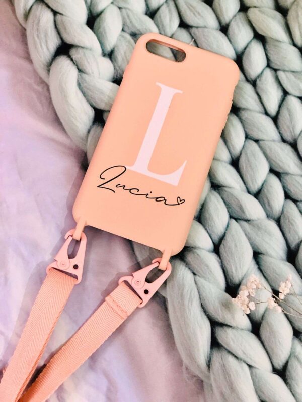 Funda Personaliza con Foto Silicona Case Premium Tacto Suave con Cuerda - Imagen 5