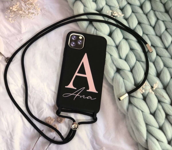 Funda Personaliza con Foto Silicona Case Premium Tacto Suave con Cuerda - Imagen 13