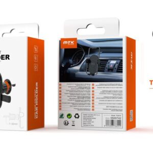 Soporte Movil Coche Soporte de coche para Rejilla de Ventilación TE5074 NE Soporte Universal de Movil para Airvent de coche, Ajustable 360°, retractil 7-32MM,Para Movil 4-7 Pulgadas, Negro