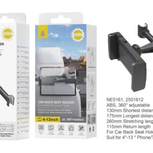 Soporte de Coche Tablet  NE5161 NE Soporte Universal de Movil para Reposacabezas del coche para Movil y tablet de 4-13