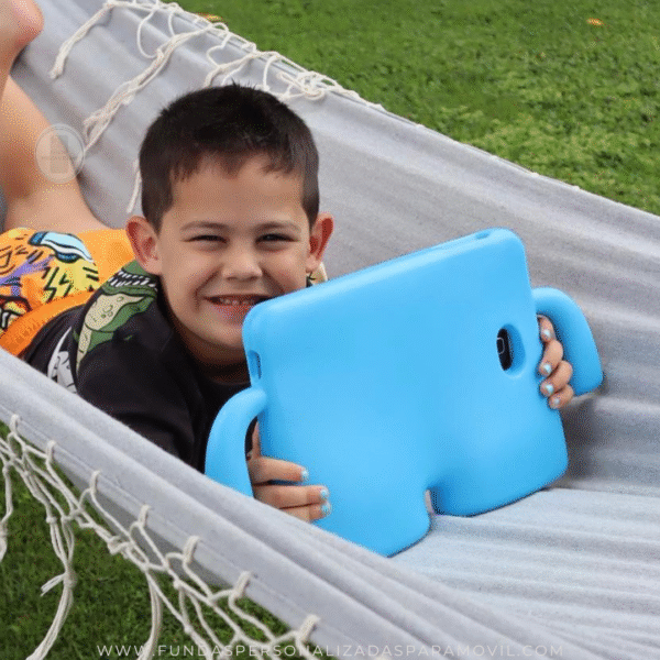 Funda Tablet para niños  Goma Antigolpe Brazos Goma Ibuy para niños