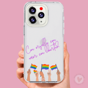 Funda Personalizada con Foto Diseño con Motivo LGTBI 🌈 -Frase Bandera