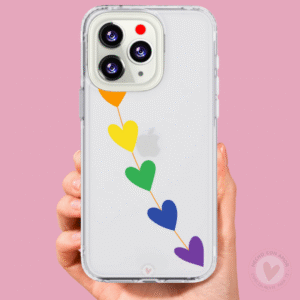 Funda Personalizada con Foto Diseño con Motivo LGTBI 🌈 Corazones