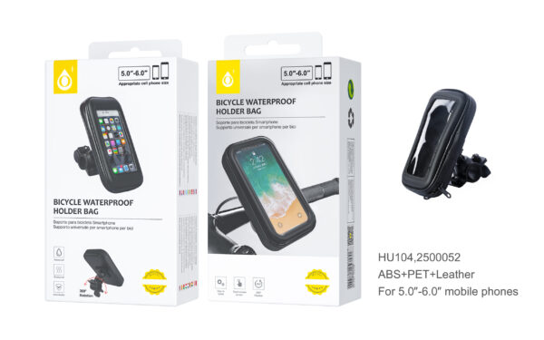 Soporte Movil Bicicleta, Moto, Patinete HU104 Soporte Bici Universal para Movil 5,5"