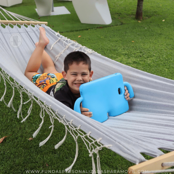 Funda Tablet para niños  Goma Antigolpe Brazos Goma Ibuy para niños - Imagen 3