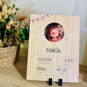 Natalicio Personalizado de Madera