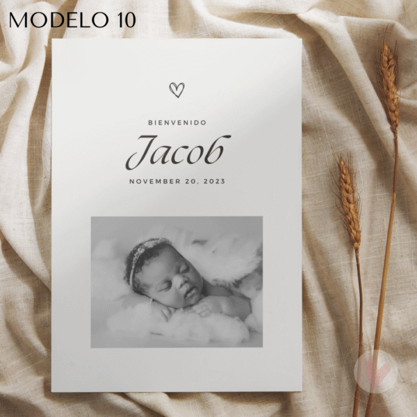 Natalicio Personalizado con foto 23*30 cm Acabado Tela - Imagen 20