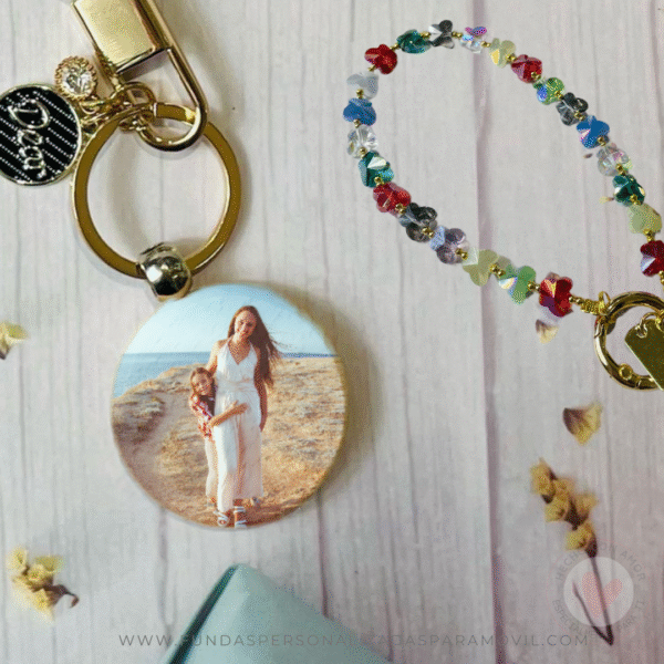 Llavero personalizado con foto con forma Redonda. Llavero Personalizados con Foto. - Imagen 2