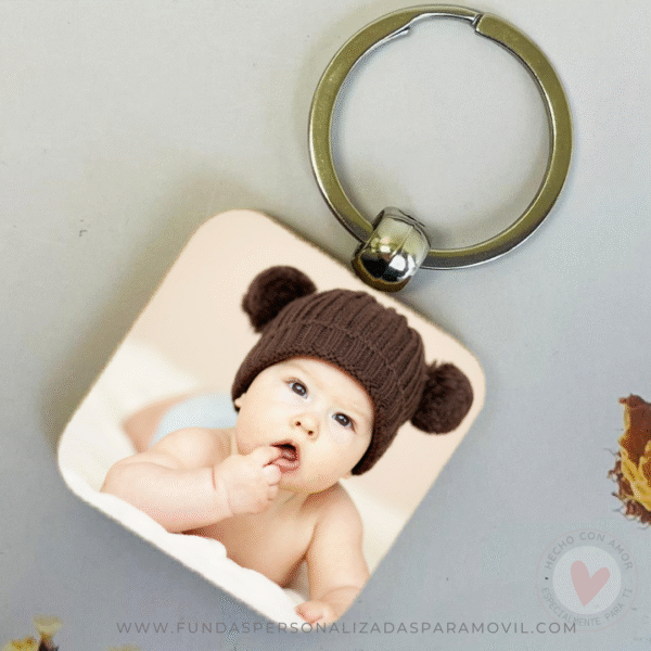 Llavero personalizado con foto con forma Redonda. Llavero Personalizados con Foto. - Imagen 6