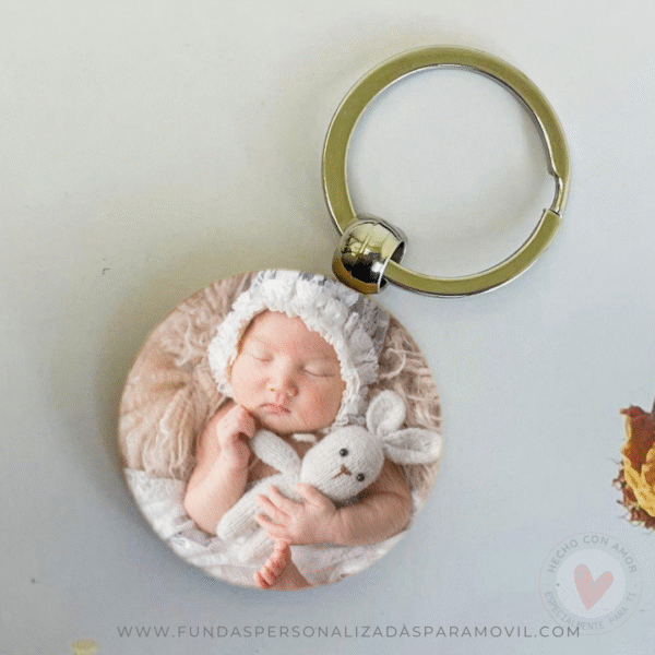 Llavero personalizado con foto con forma Redonda. Llavero Personalizados con Foto. - Imagen 4