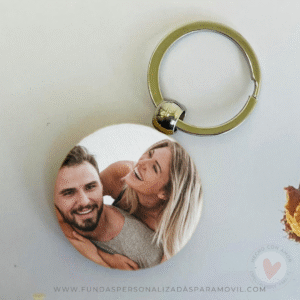 Llavero personalizado con foto con forma Redonda. Llavero Personalizados con Foto.