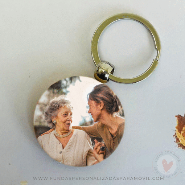 Llavero personalizado con foto con forma Redonda. Llavero Personalizados con Foto. - Imagen 11