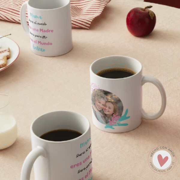 Taza Personalizada con Foto Diseño Mamá- Texto Mamá/ Abuela /Tía / Hermana - Imagen 4
