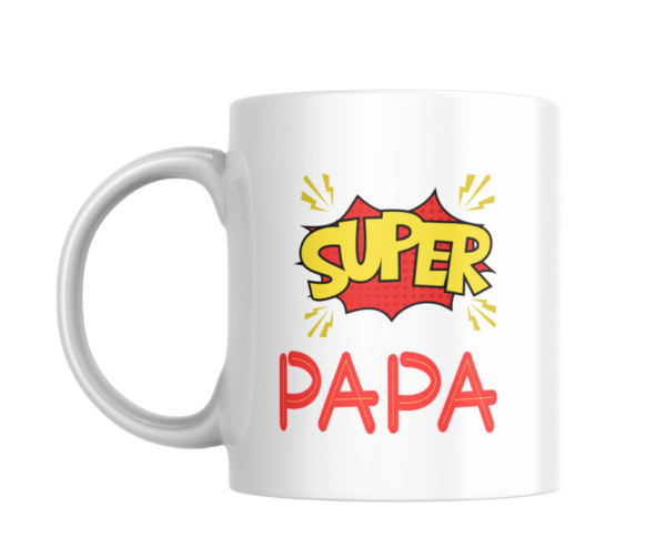 Taza Personalizada con Frase Diseño Papá- SÚPER PAPÁ - Imagen 4