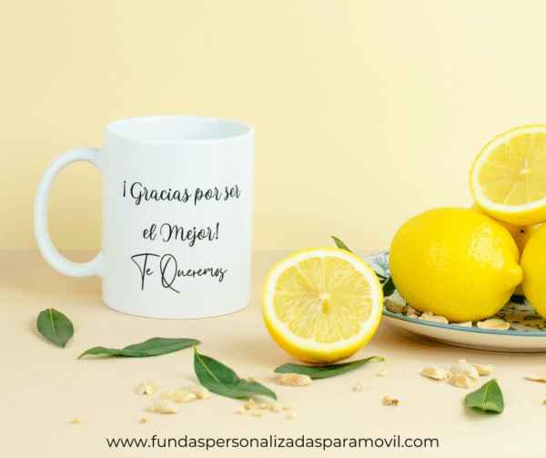 Taza Personalizada con Frase Diseño Papá-  Papa Desde... - Imagen 2