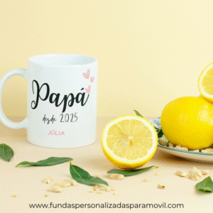 Taza Personalizada con Frase Diseño Papá-  Papa Desde...