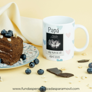 Taza Personalizada con Foto Diseño Papá- Papa Estoy Deseando Verte