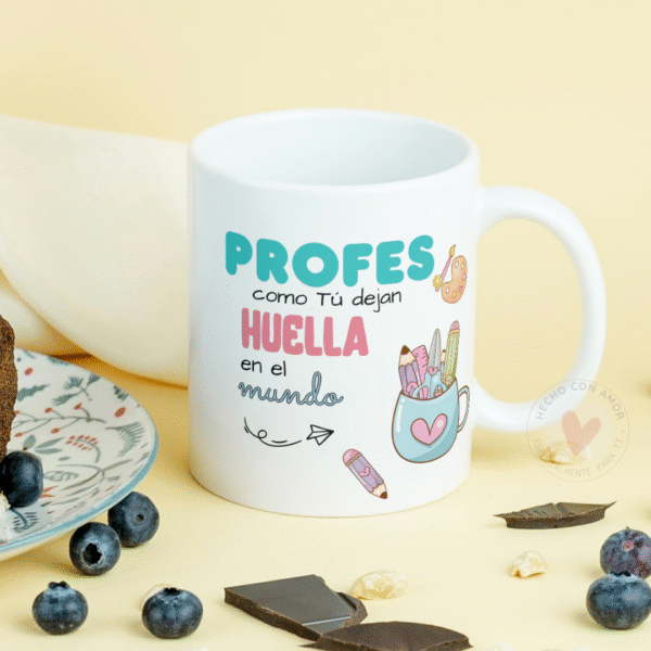 Taza Personalizada con Frase Diseño Profe - Imagen 4