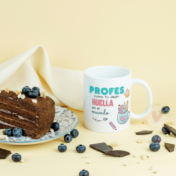 Taza Personalizada con Frase Diseño Profe - Imagen 5