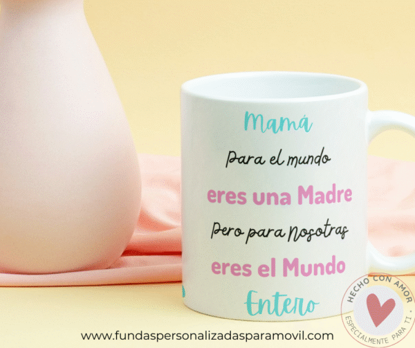 Taza Personalizada con Foto Diseño Mamá- Texto Mamá/ Abuela /Tía / Hermana - Imagen 6