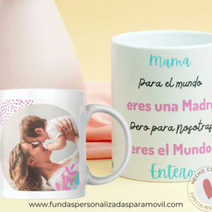 Taza Personalizada con Foto Diseño Mamá- Texto Mamá/ Abuela /Tía / Hermana