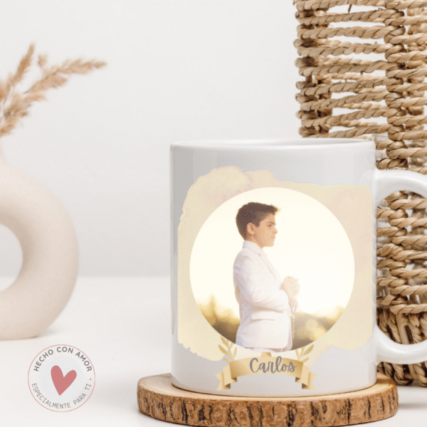 Taza Personalizada con Foto Diseño Comunión - Imagen 2