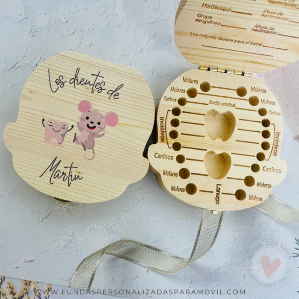Caja de Dientes de Madera Personalizada - Imagen 3